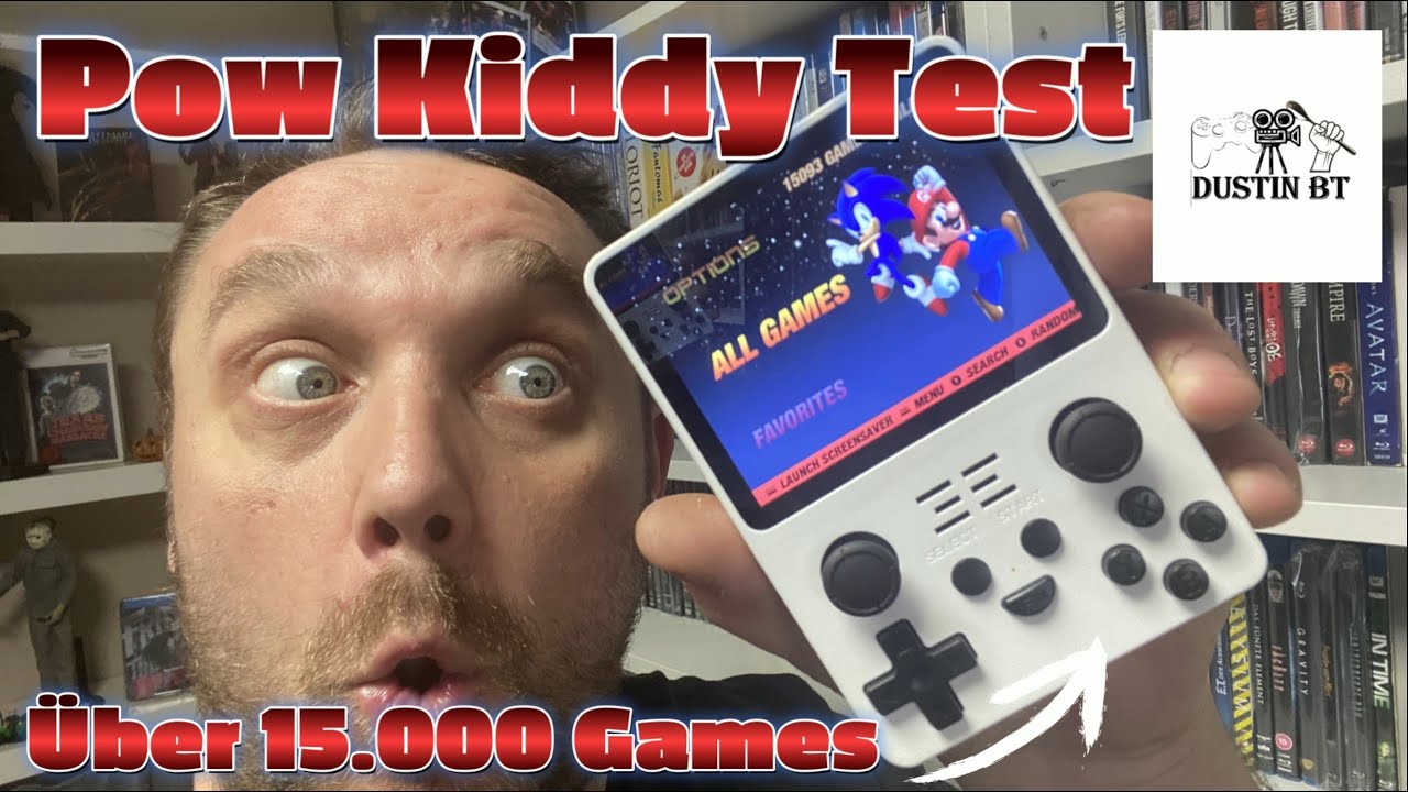Pow Kiddy Handheld mit 15000 Games Unboxing im Test +DustinBT+ Retrogames