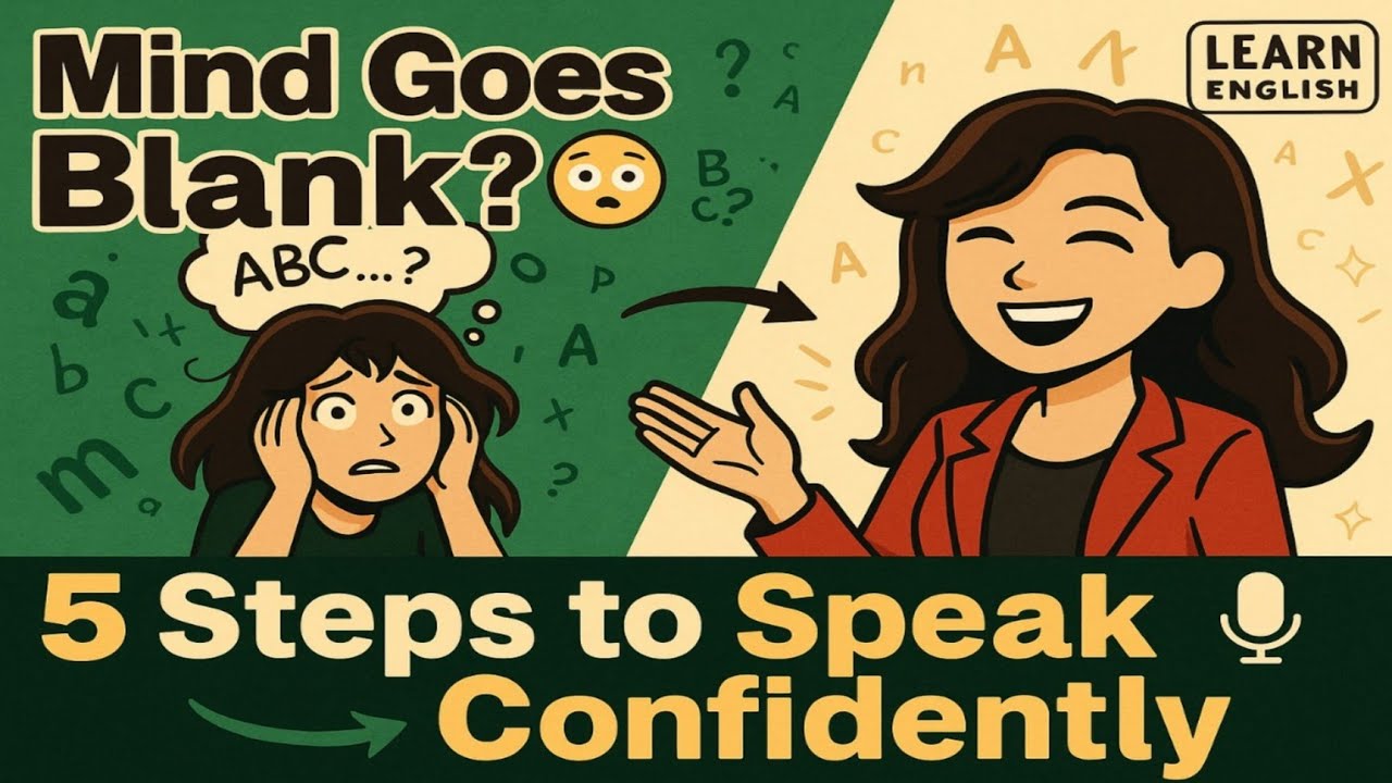 Why Your Mind Goes Blank in English 😳 | Stop Freezing & Speak Naturally