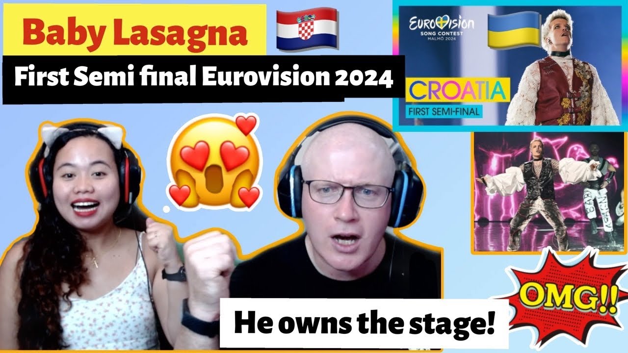 Baby Lasagna - Rim Tim Tagi Dim (LIVE) | Croatia | First Semi-Final Eurovision 2024 Reaction! 🇭🇷
