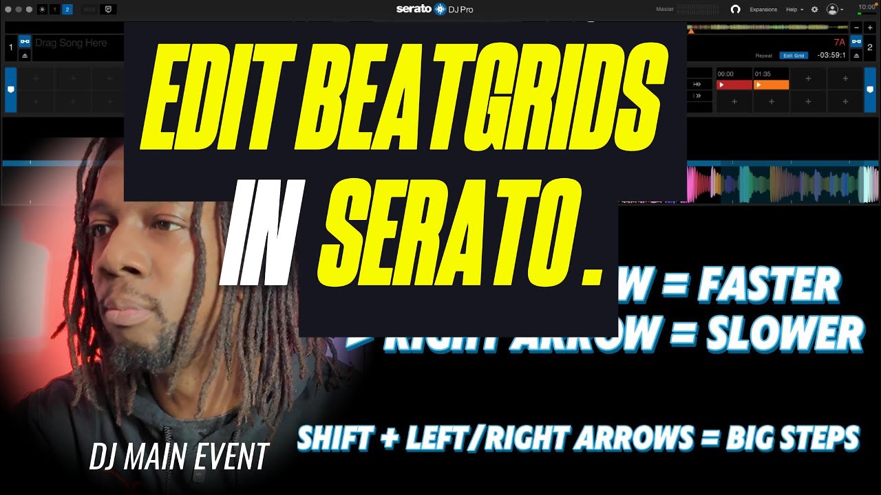 How To Edit Beatgrids In Serato. Fix Loops, Sync, BPM Beat Changes
