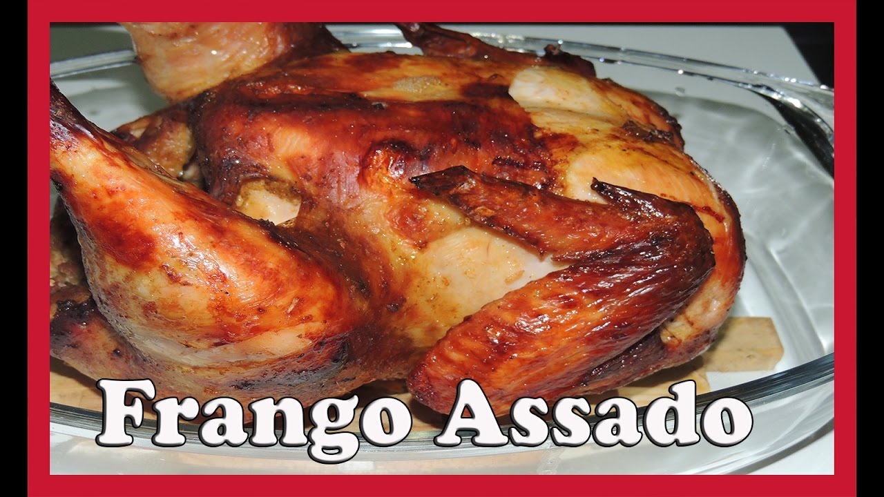 Frango Assado inteiro no forno