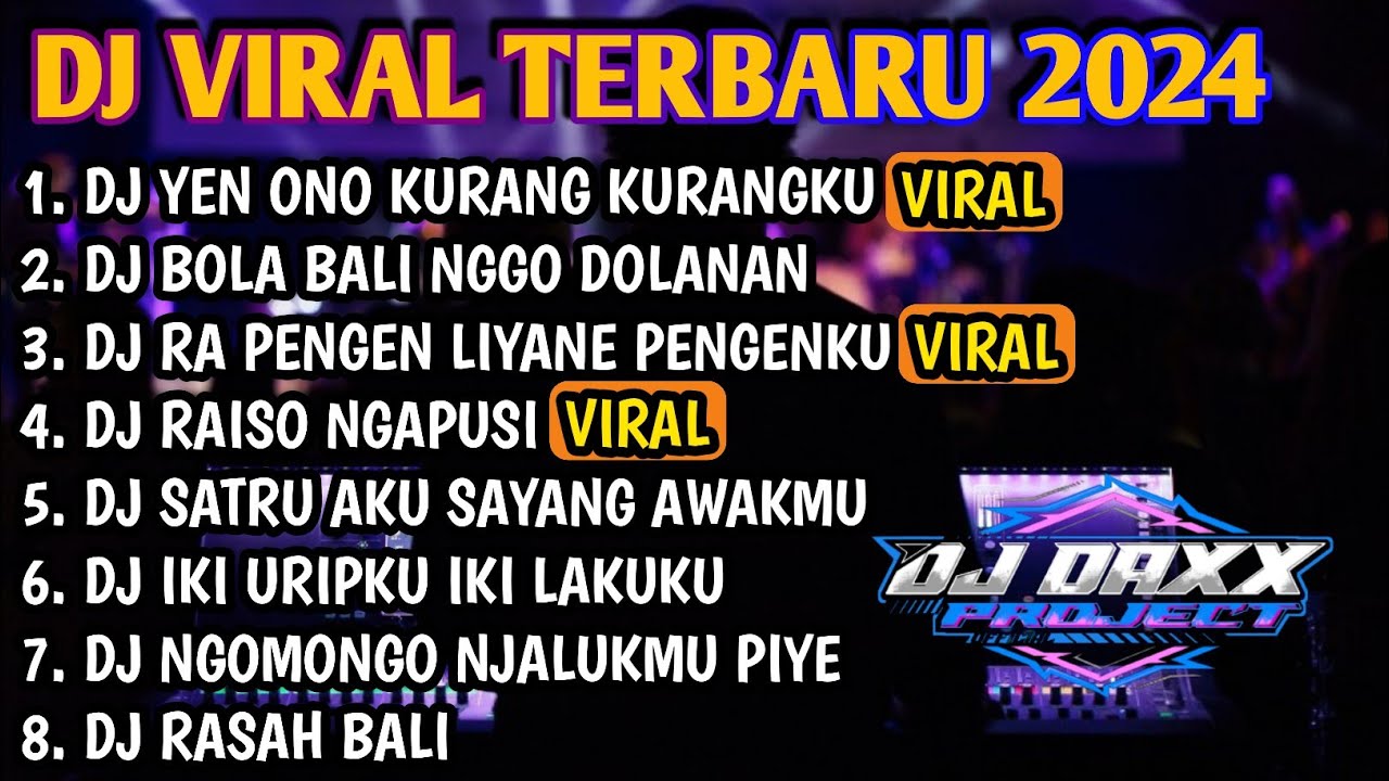 DJ JAWA VIRAL TIKTOK TERBARU 2024 || Dj Yen Ono Kurang Kurang Ku Yen Ono Salah Luput Ku (SAMAR)