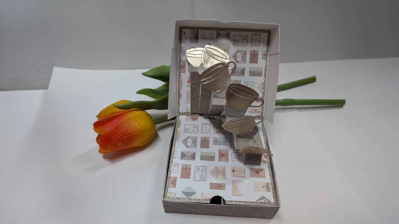 #Werbung I   Pop Up Fächerbox -   mit Geheimfach für Schoki & Gutschein