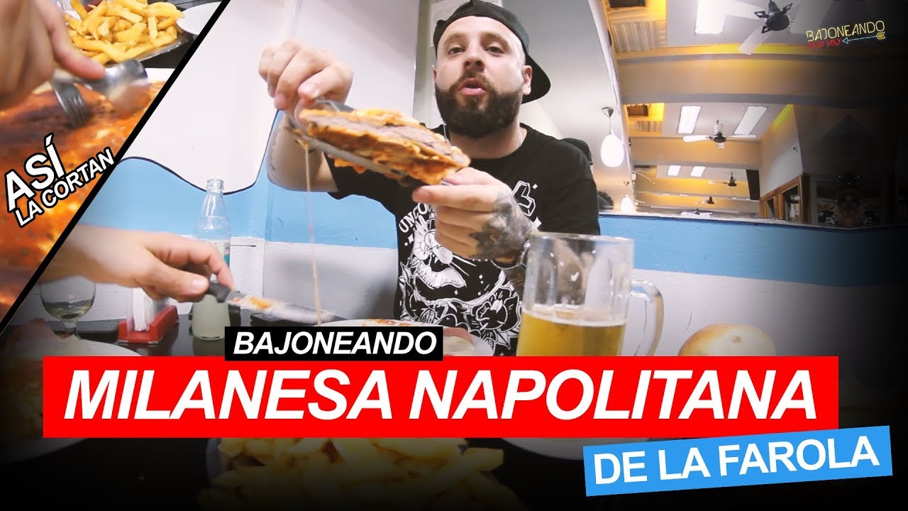 Bajoneando Milanesa Napolitana de la Farola