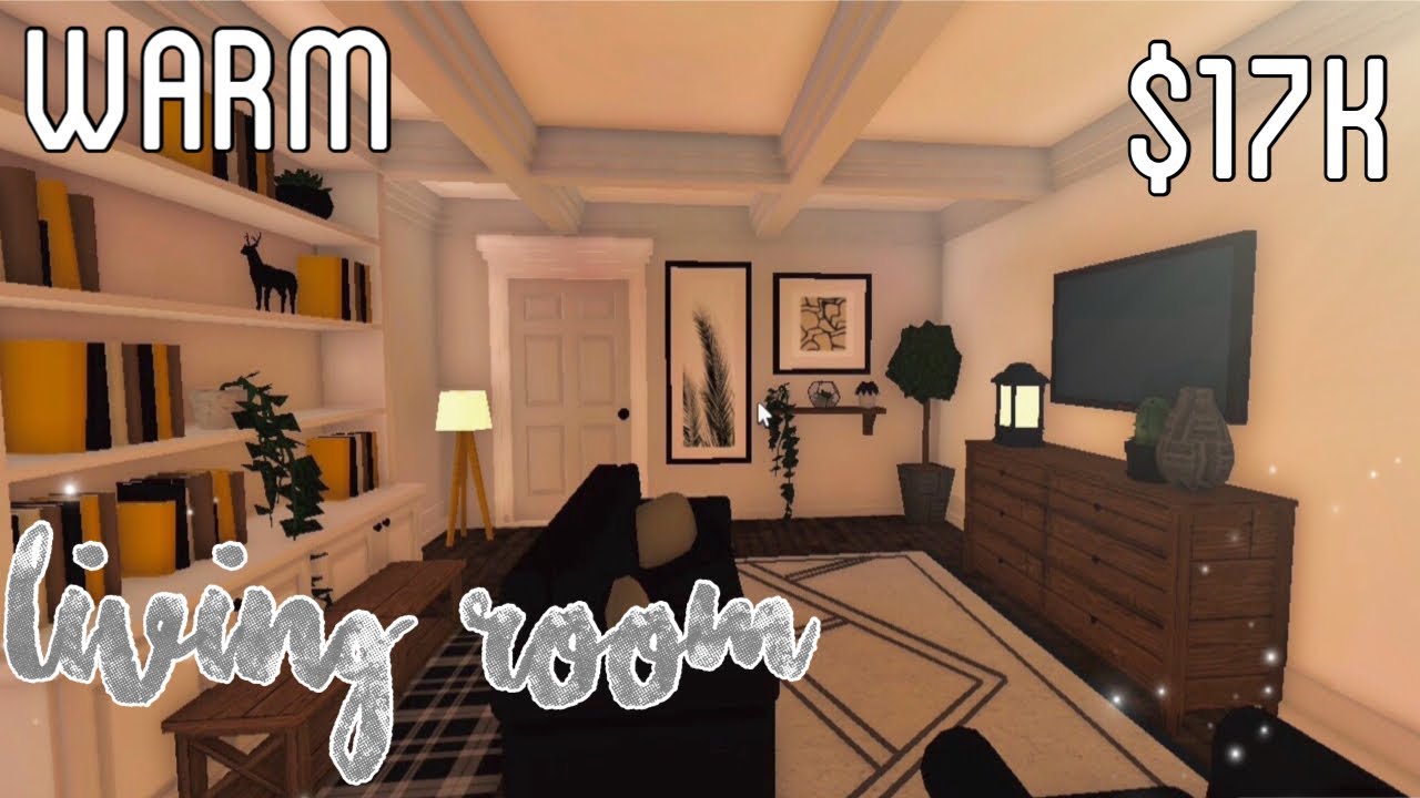 Warm Bloxburg Living Room || melendezz $17k