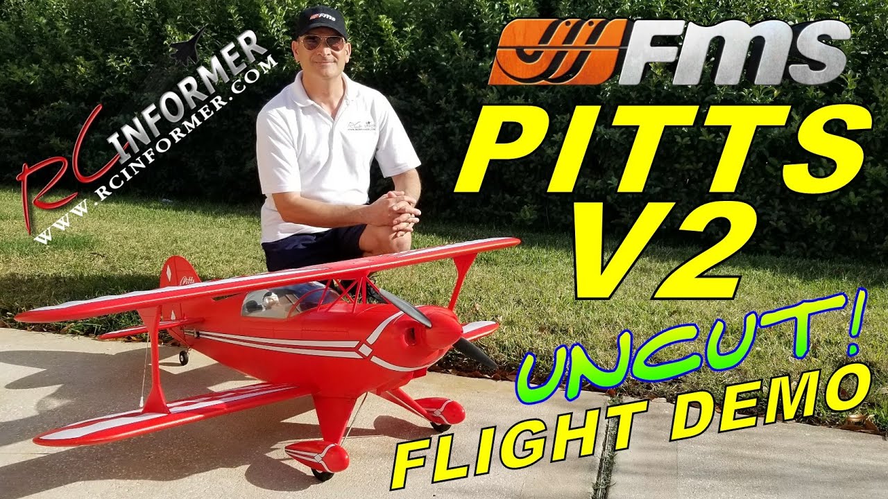 Первый ветреный полет FMS PITTS V2 1400MM Автор: RCINFORMER