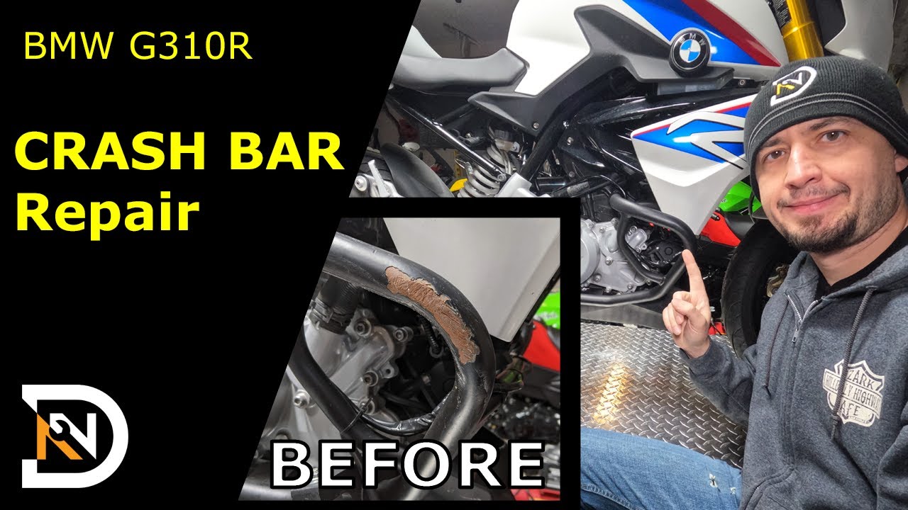 Ремонт BMW G310R после аварии (часть 3 из 4): как устранить повреждение защитной дуги