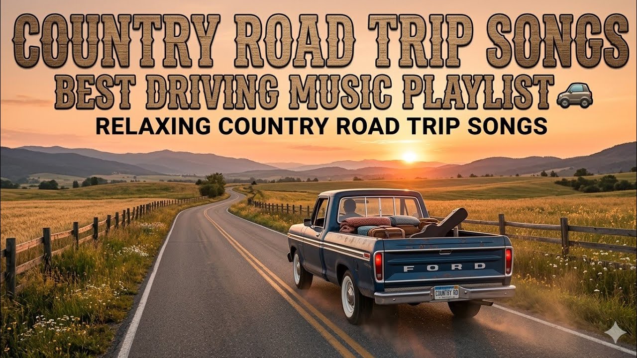 Country Road Trip Songs 🚗 Best Country Driving Music Playlist Relaxing Country Road Trip Songs