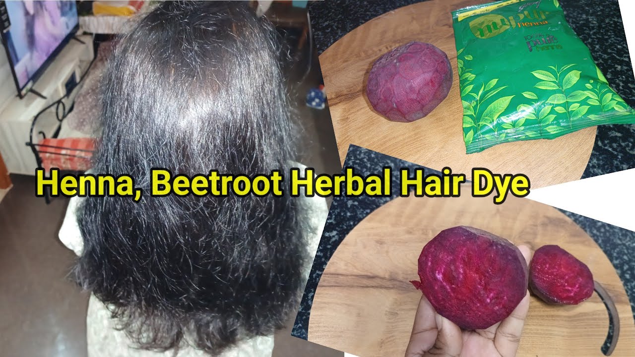 Henna Beetroot Herbal Hair Dye | బీట్‌రూట్ గోరింటాకు జుట్టు రంగు|👌👌