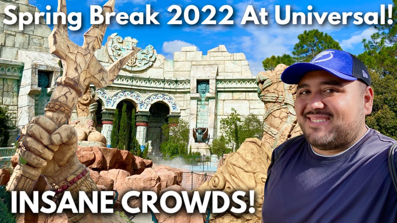 Spring Break 2022 MADNESS! Spring Break At Universal Studios Orlando! Poseidon's Fury Reopens!