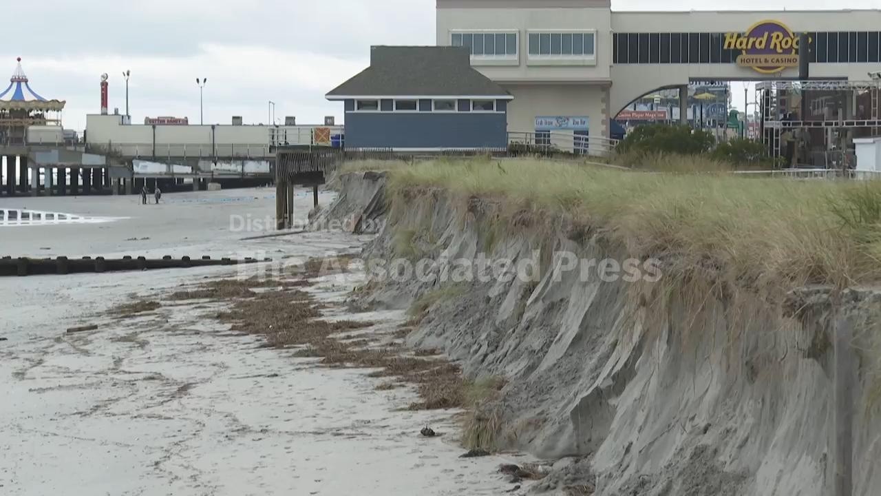 Powerful nor&rsquo;easter floods Northeast again, causing significant erosion of New Jersey beaches