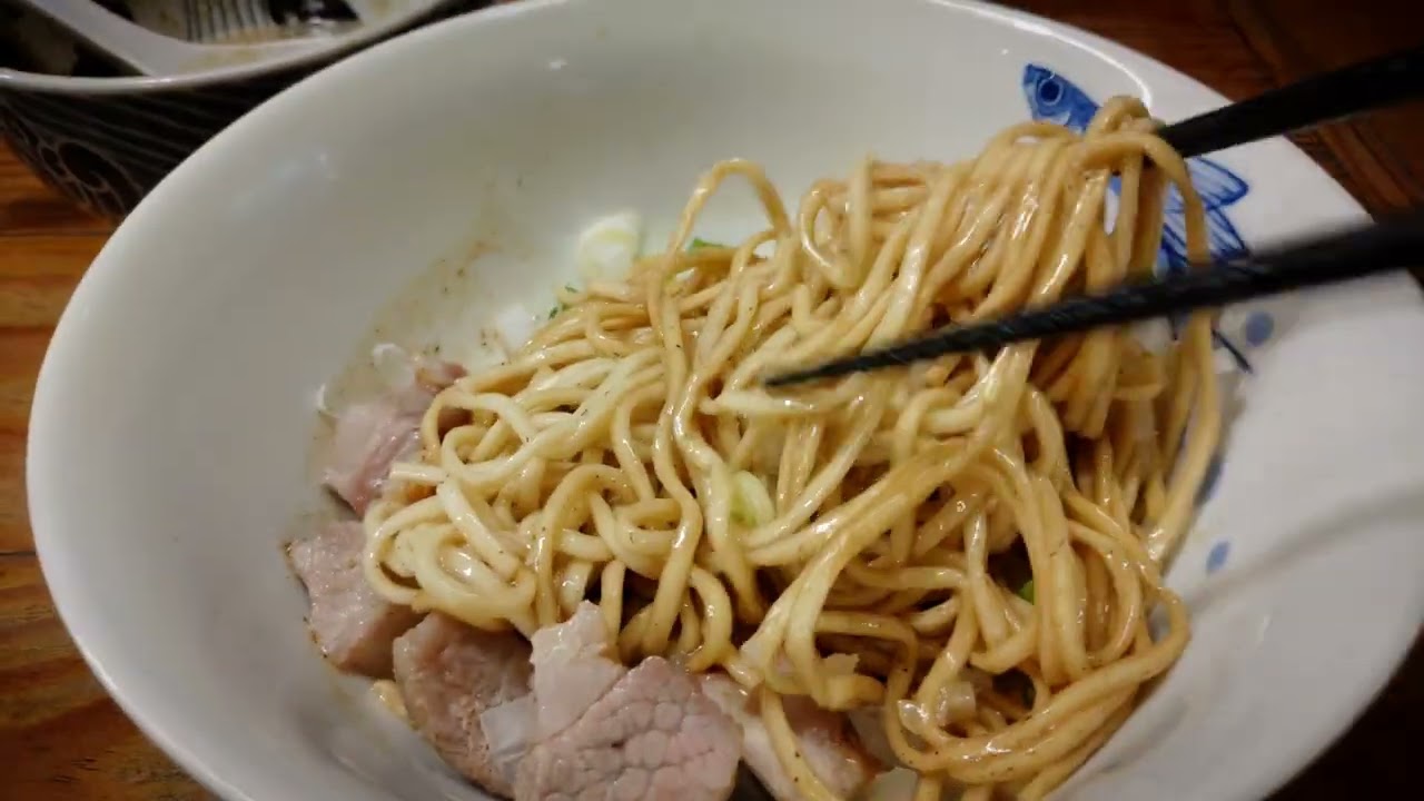 〈煮干しつけ麺 宮元〉定番《特製煮干し和え玉》●拌麵演示@《台灣拉麵祭》日本大師邀請場#13 in〈拉麵公子〉