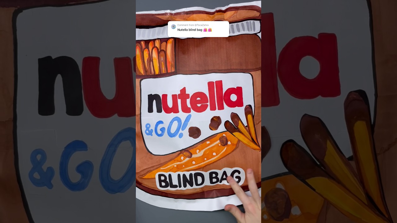 Nutella Blind Bag!#papersquishy #blindbag #asmr #papercraft #youtubeshorts #squishy #craft