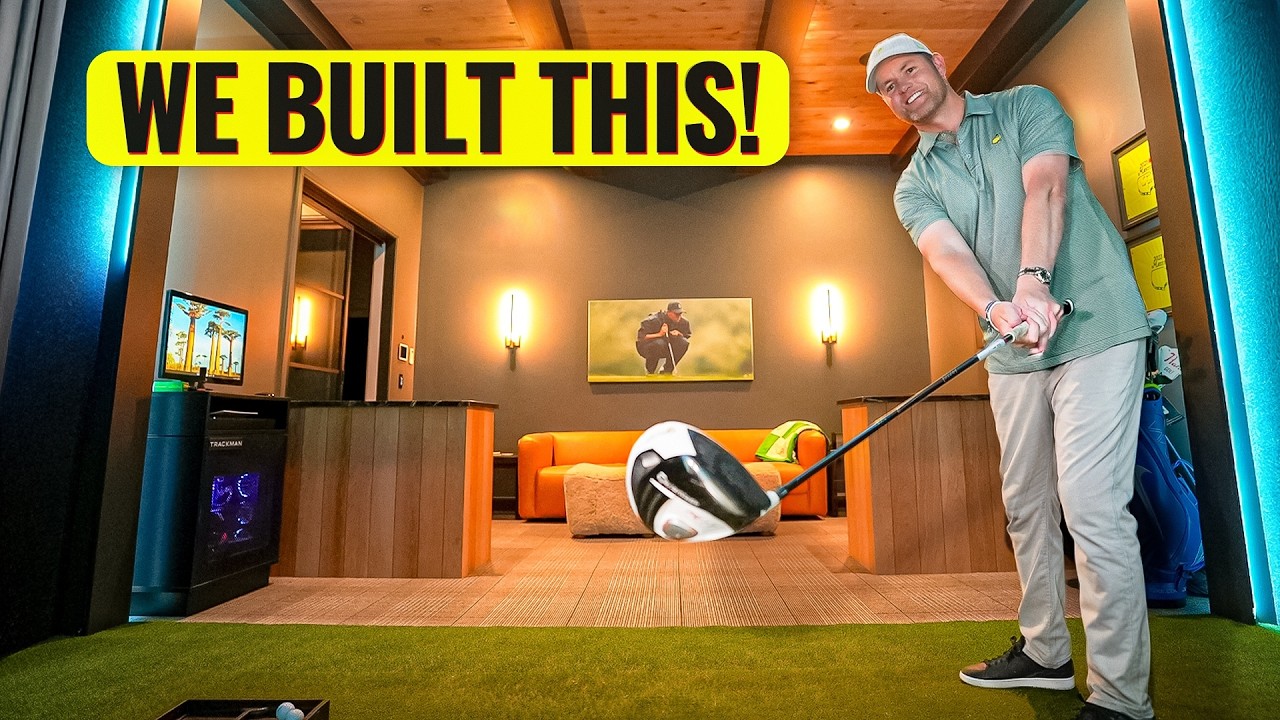 WE BUILT A GOLF SIMULATOR IN A DREAM HOME!