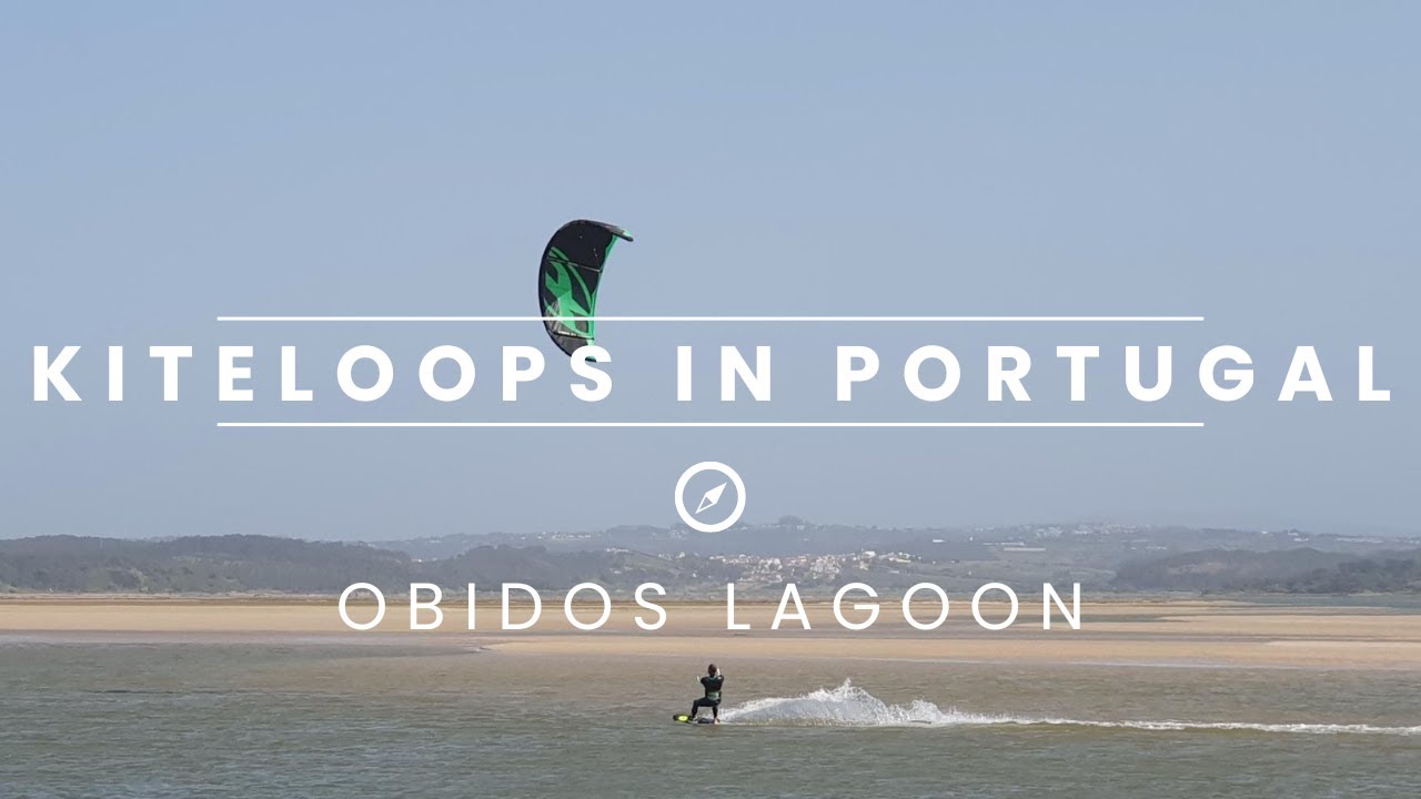 Kiteloops in Portugal at Obidos Lagoon, Kiteboarding with F-One Bandit 9m
