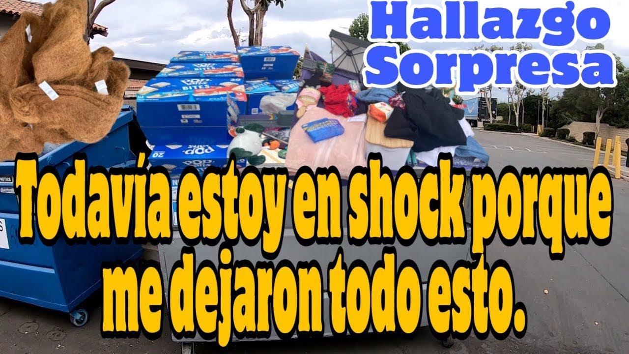 DUMPSTER DIVING♻️TODAVÍA ESTOY EN SHOCK PORQUE ME DEJARON TODO ESTO HALLAZGO SORPRESA #millonarios 🤑