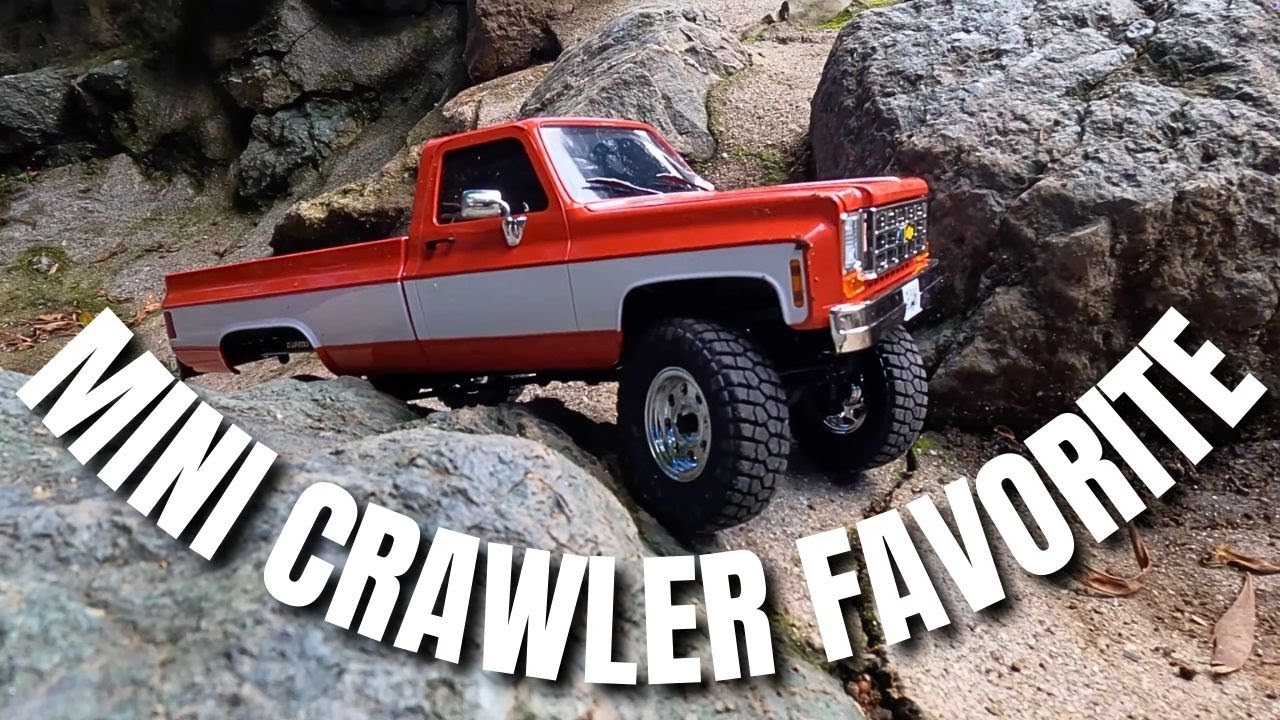 Mini Beast! FMS FCX18 Chevy K10 Review & Indoor/Outdoor Crawling