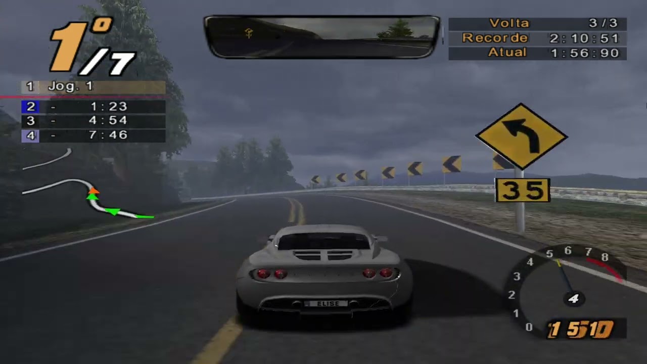 Jogando Need for Speed  Hot Pursuit 4 de ps2 jogo top demais
