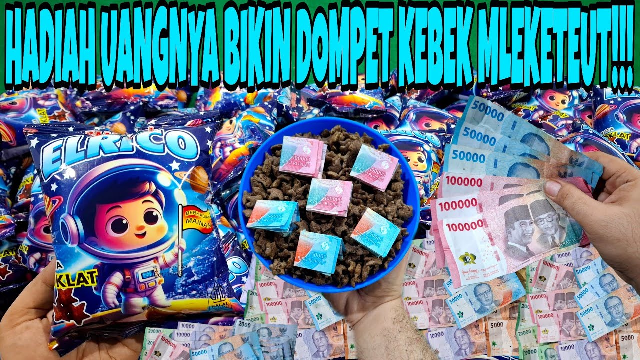 VIRAL!!! HADIAH UANGNYA BIKIN DOMPET AUTO KEBEK MLEKETUT!!! UNBOXING CIKI ELRICO BERHADIAH