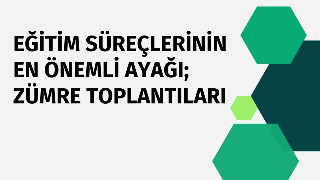 ZÜMRE TOPLANTILARINDA HANGİ GÜNDEM MADDELERİ ELE ALINMALI