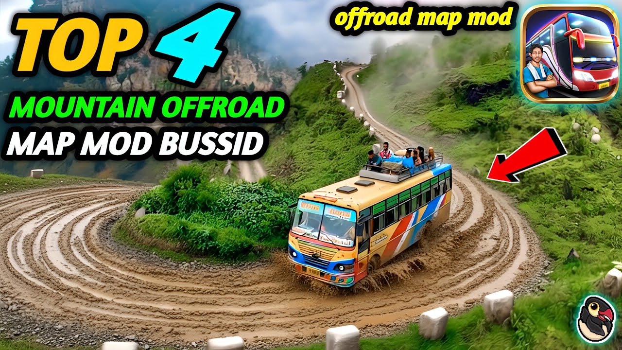 СКАЧАТЬ! 🔥 ТОП-4 модов для внедорожных горных маршрутов в Bus Simulator Indonesia | Bussid Mod Ma...
