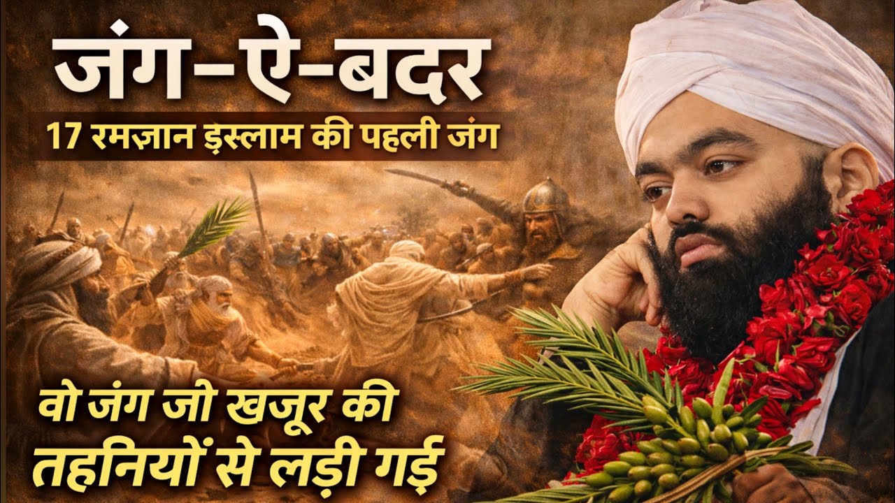 जंग ऐ बदर वो जंग जो खुज़ूर की टहनियों सें लड़ी गई | Jang e Badar | Sayyed Aminul Qadri 