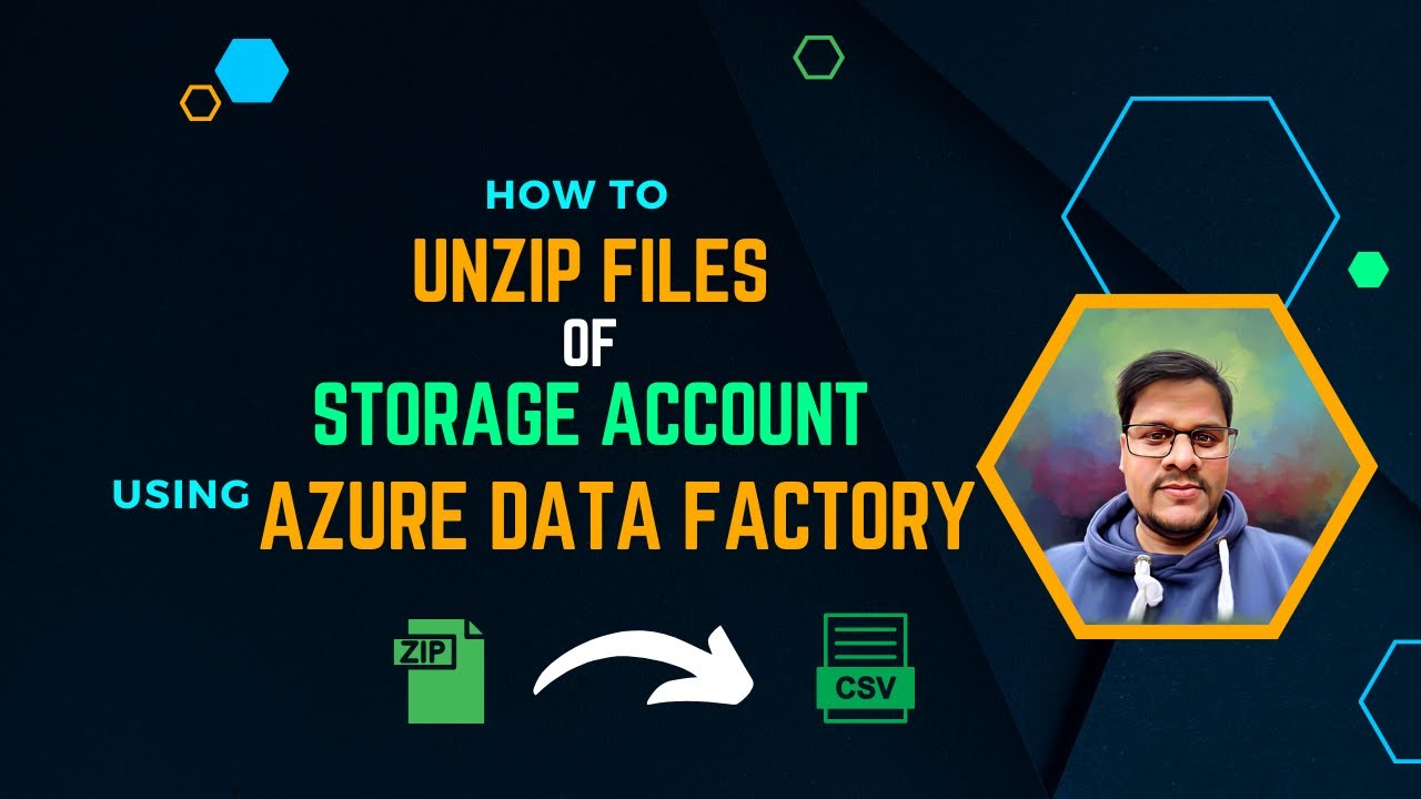 113. Скопируйте ZIP-файл и распакуйте его с помощью Azure Data Factory | Azure Data Factory Распа...
