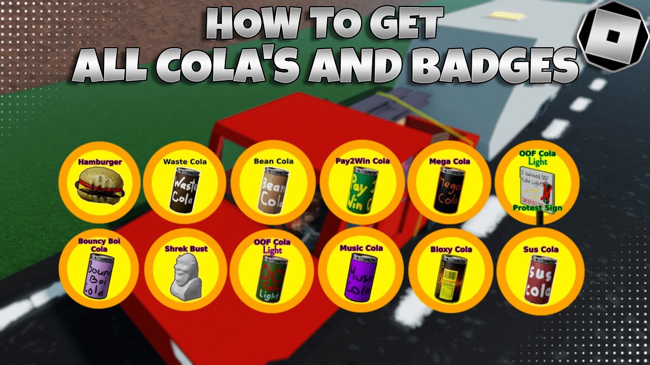 How to get Every Badge and Cola In An Infinite Road Trip | Roblox