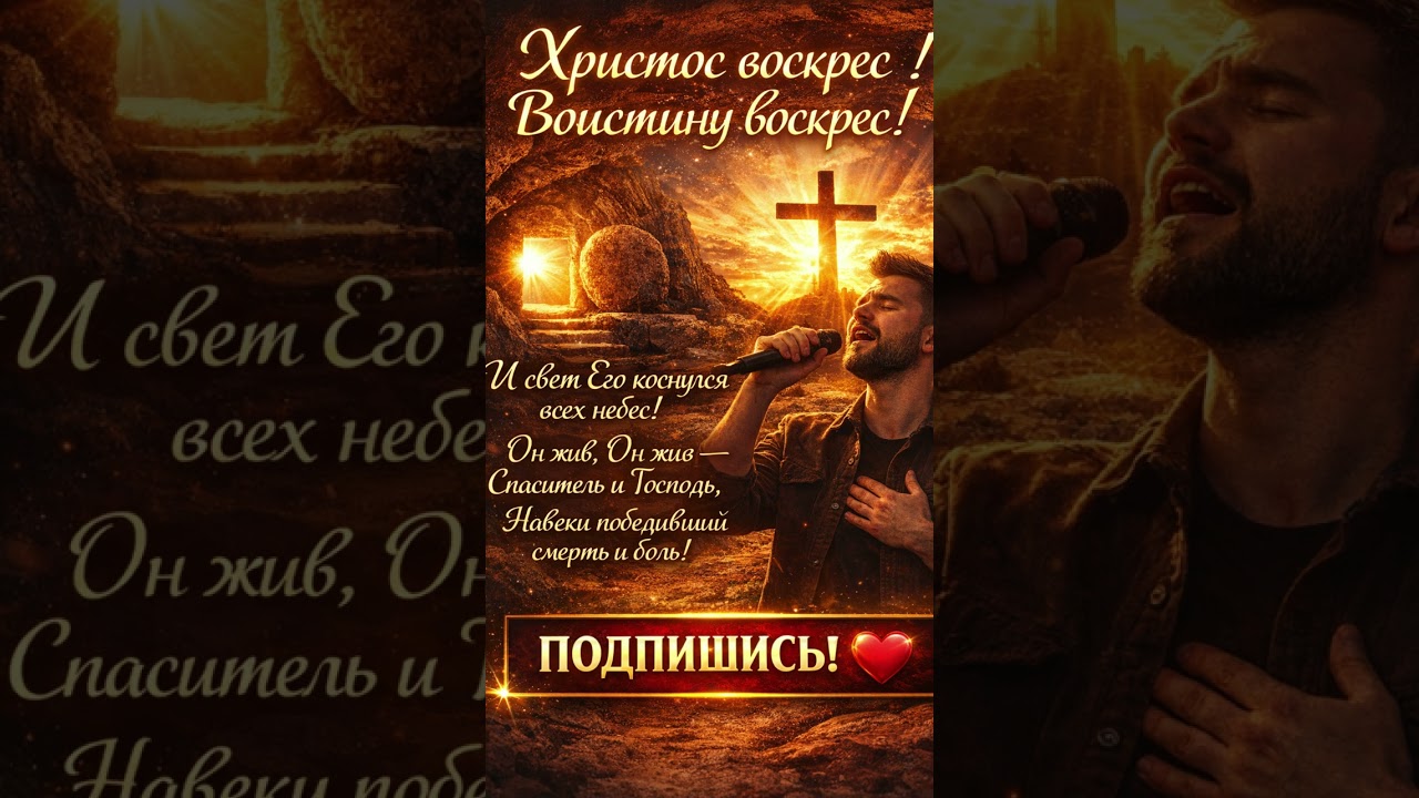 ХРИСТОС ВОСКРЕС &mdash;ВОИСТИНУ ВОСКРЕС! #иисус #пасха #музыка #music #musica #молитва #вера #иисусвоскрес