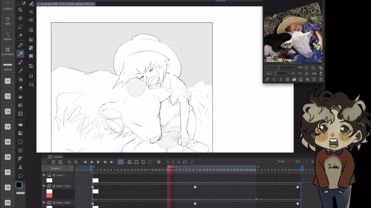 Short animation speedpaint and commentary