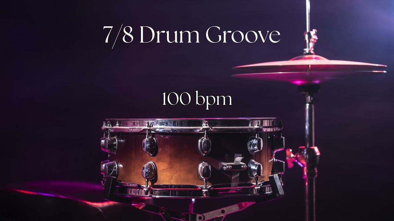 7/8 Drum Groove n°1 (100 bpm)
