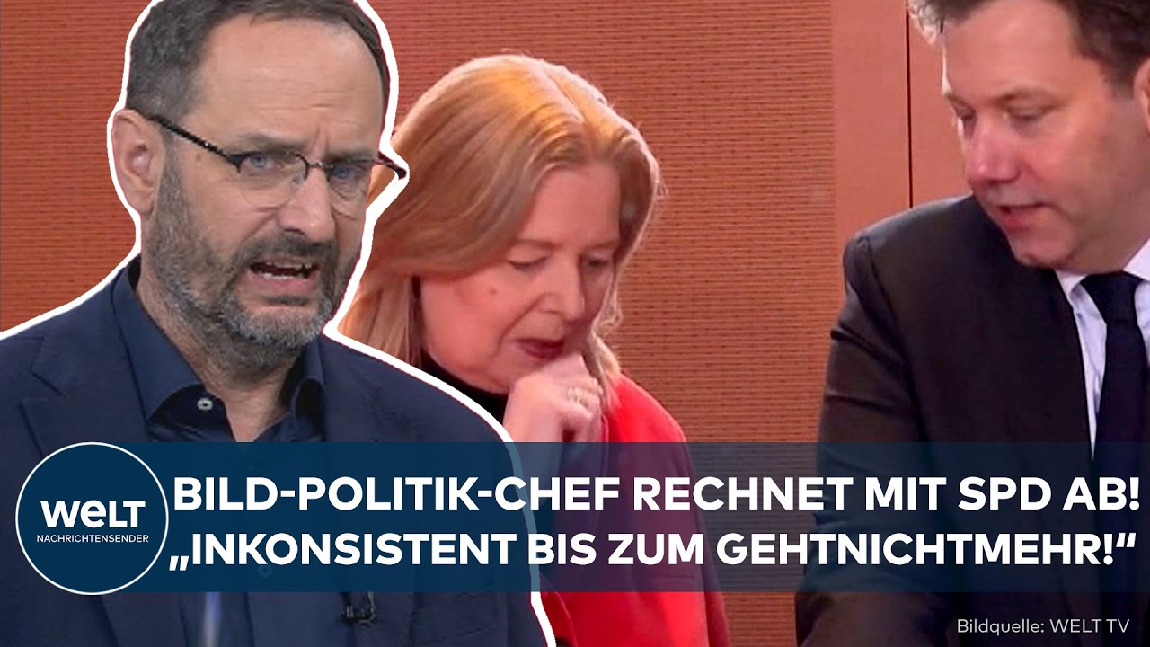 SPD: &bdquo;Alles inkonsistent bis zum Gehtnichtmehr!&ldquo; BILD-Politik-Chef rechnet mit Klingbeil und Co. ab!