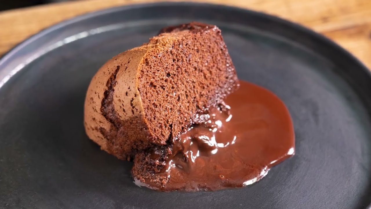 Fondant au chocolat Chiffon cake 