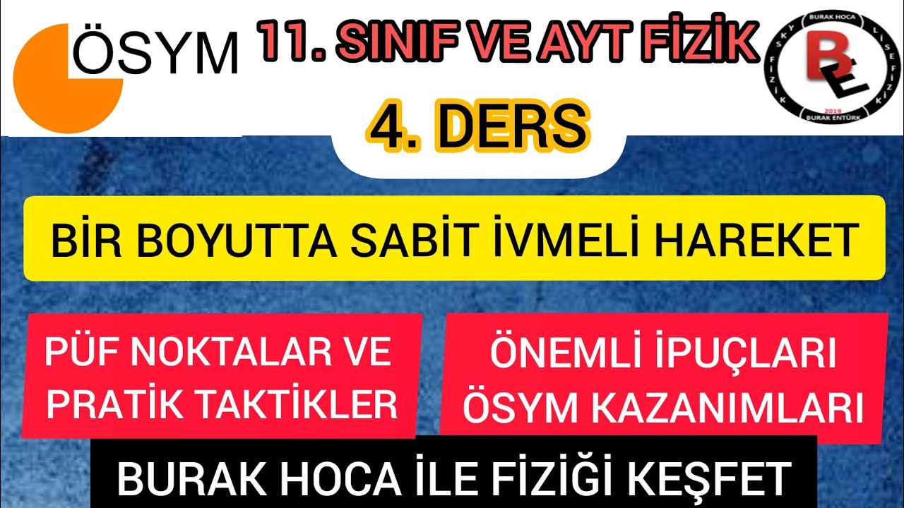 Bir Boyutta Sabit İvmeli Hareket (PDF)