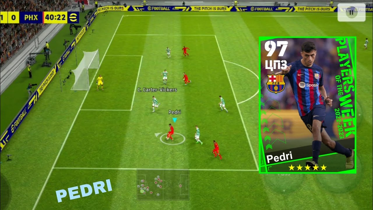 Pedri Players of The Week 2022/2023 efootball 2023 mobile 🔥