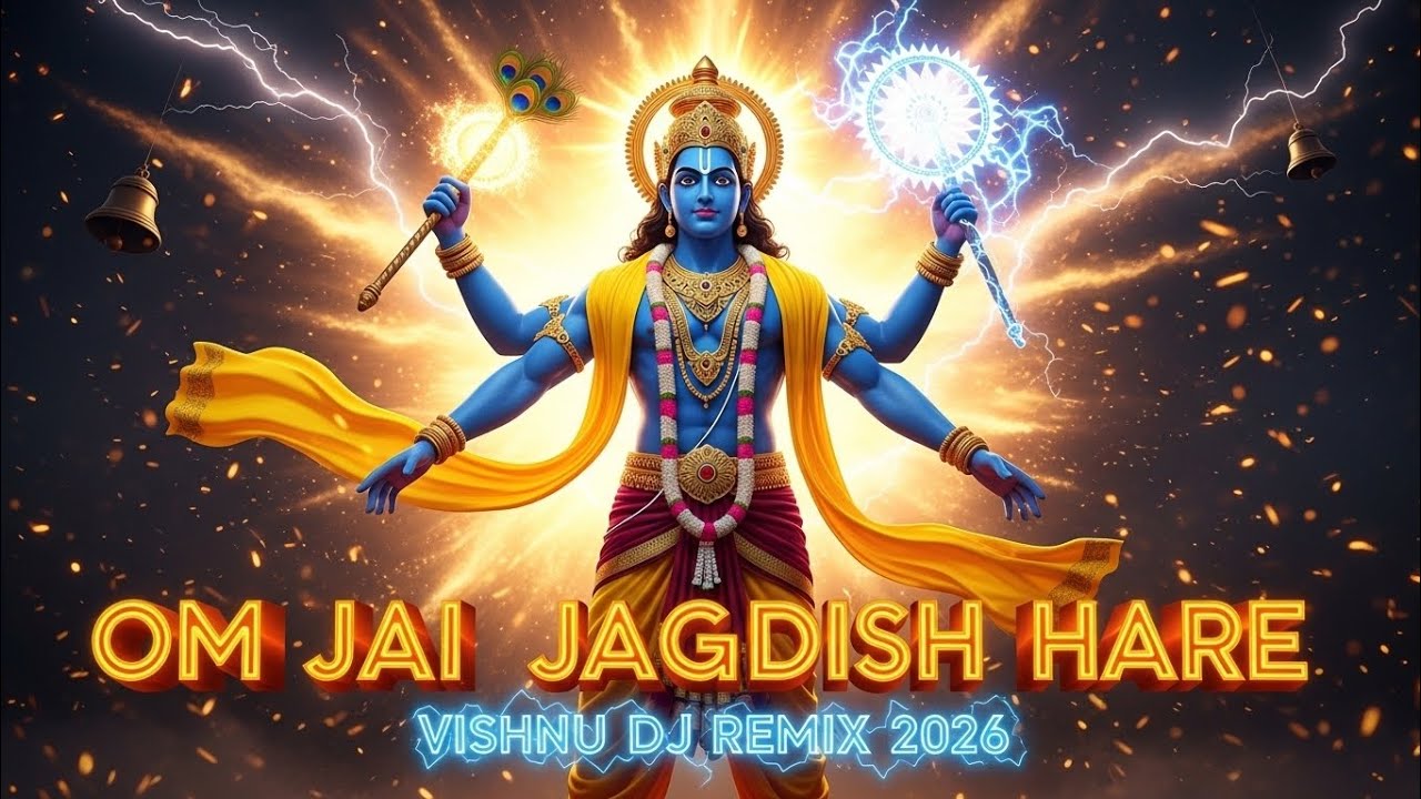 ॐ जय जगदीश हरे DJ Remix 🔱 Vishnu Bhagwan Powerful Bhakti Song | Narayan Narayan