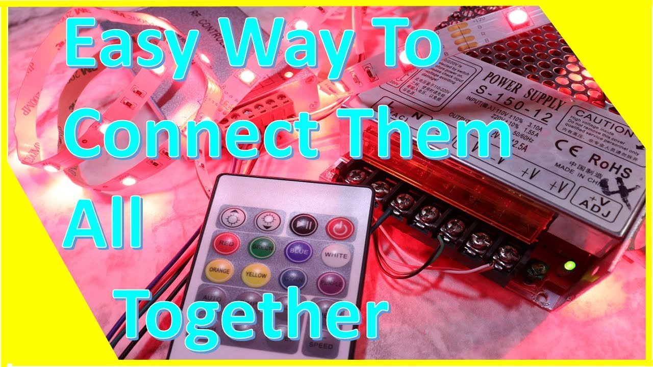 How To Connect LED Strip Light to LED Controller || How To Connect LED Light to PowerSupply