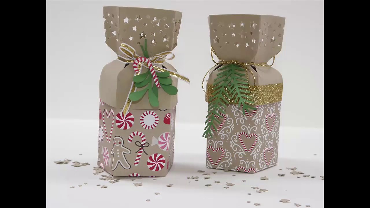 Weihnachtliche Sternenverpackung basteln