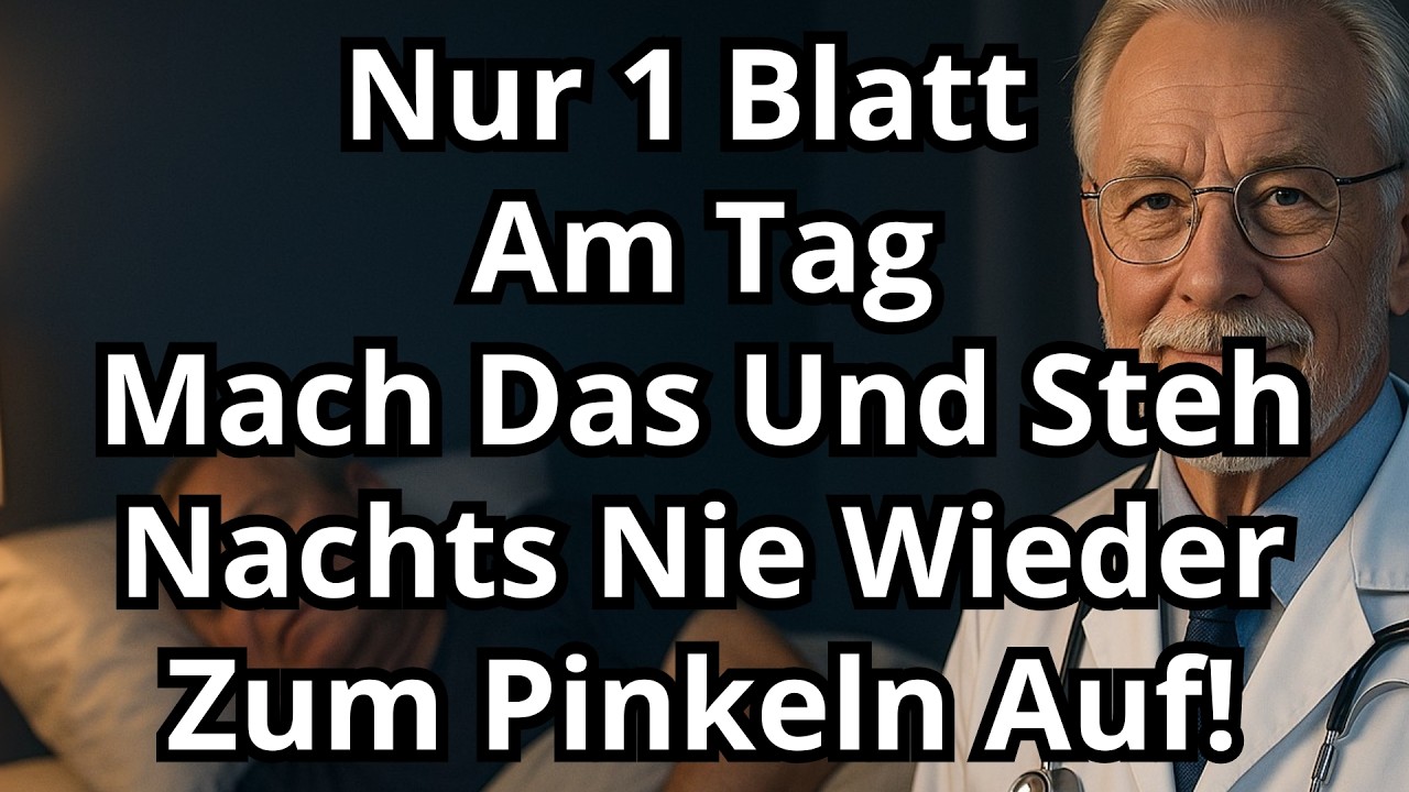 Stoppen Sie nächtliches Wasserlassen JETZT: 7 Grüne Lebensmittel für tiefen, ununterbrochenen Schlaf