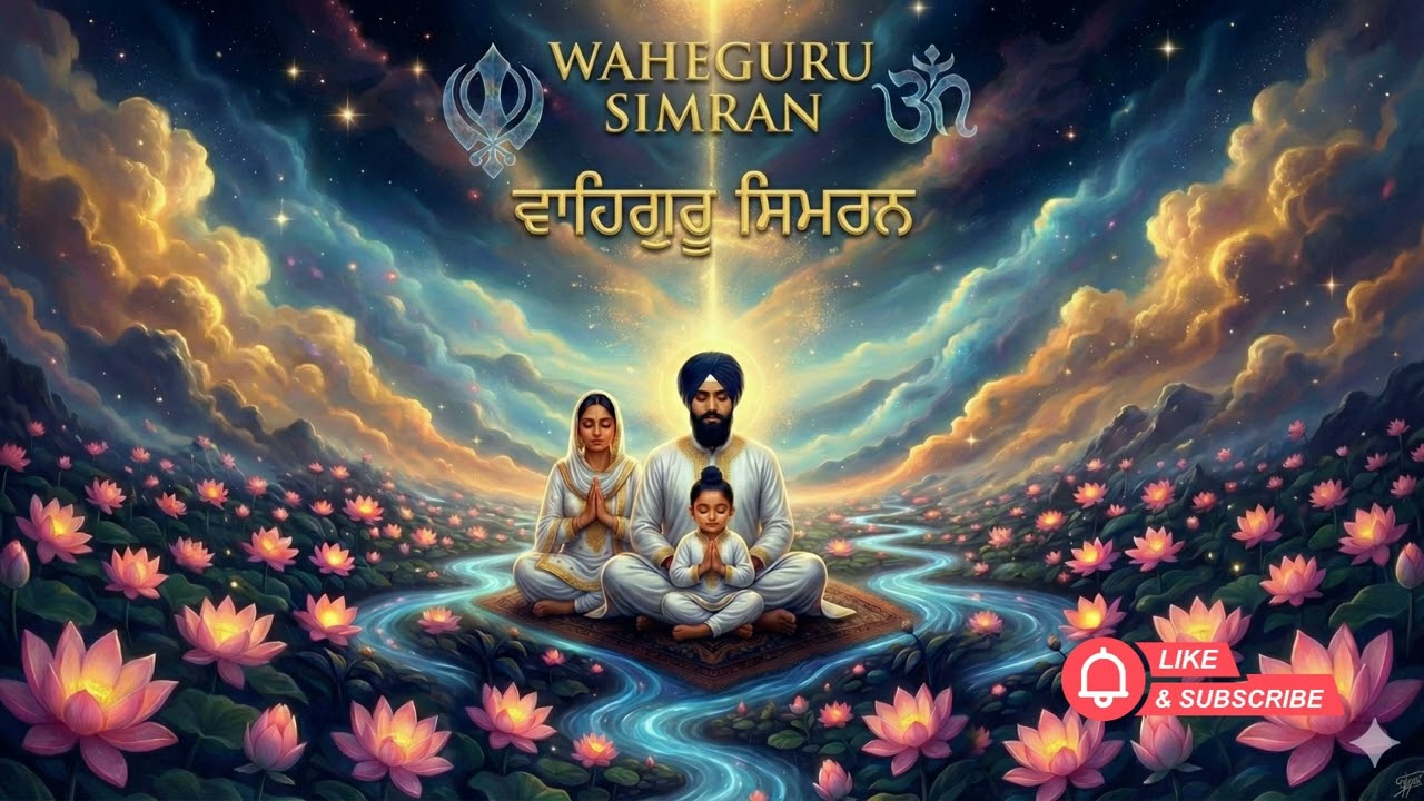 Waheguru Simran Meditation | Satnam Waheguru Chanting for Peace | Naam Jaap Calm 