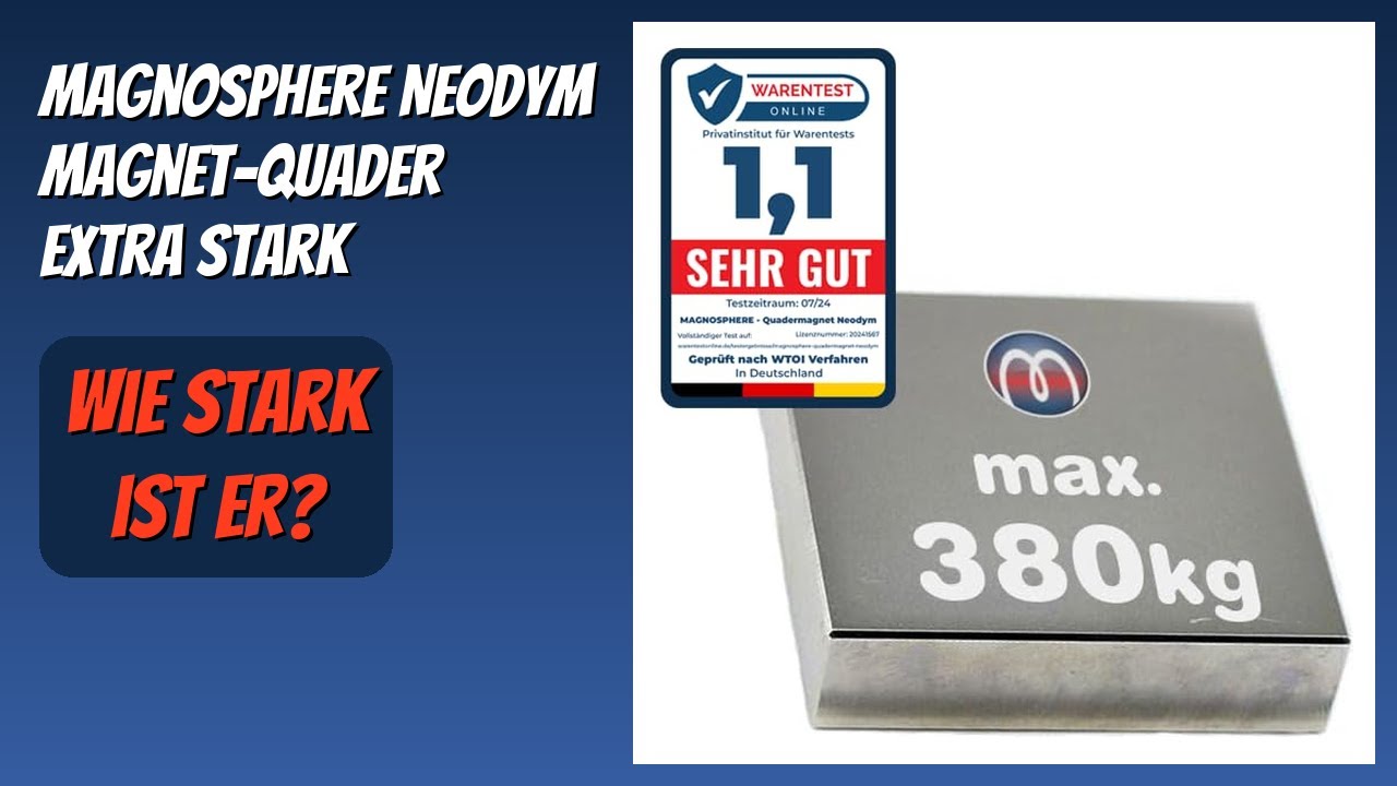 BEWERTUNG (2026): Magnosphere Neodym Magnet-Quader Extra Stark. Infos