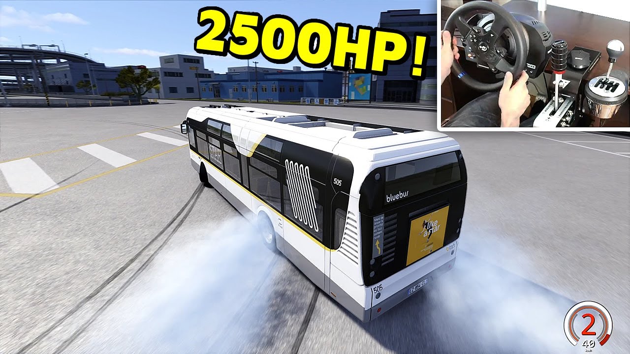 Drifting a 2500HP BUS On Streets! - Assetto Corsa