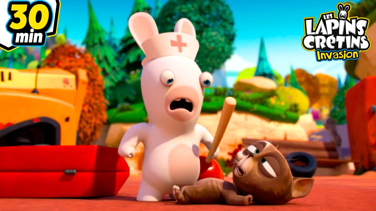 Epidémie de Lapins Crétins ! | Les Lapins Crétins Invasion🐰 | Nouvelle compilation 30 Min