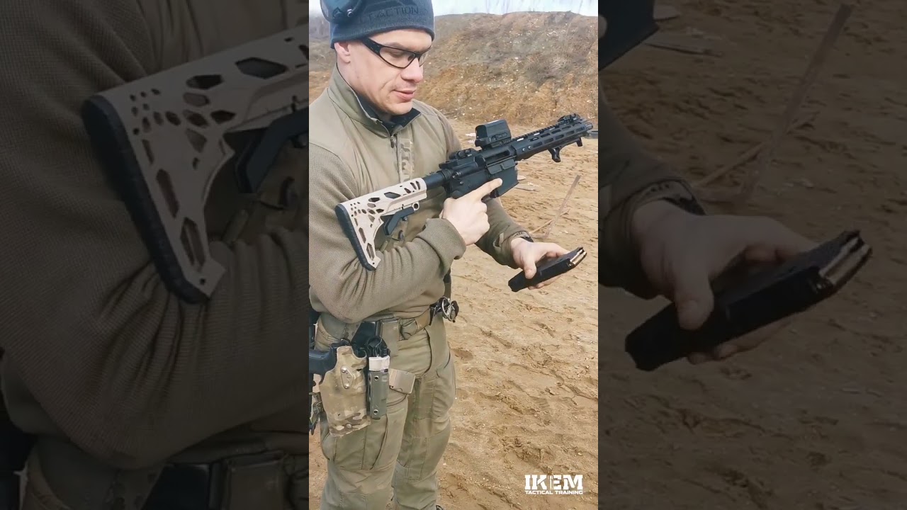 AR-15 speed reload a dobijanie magazynka