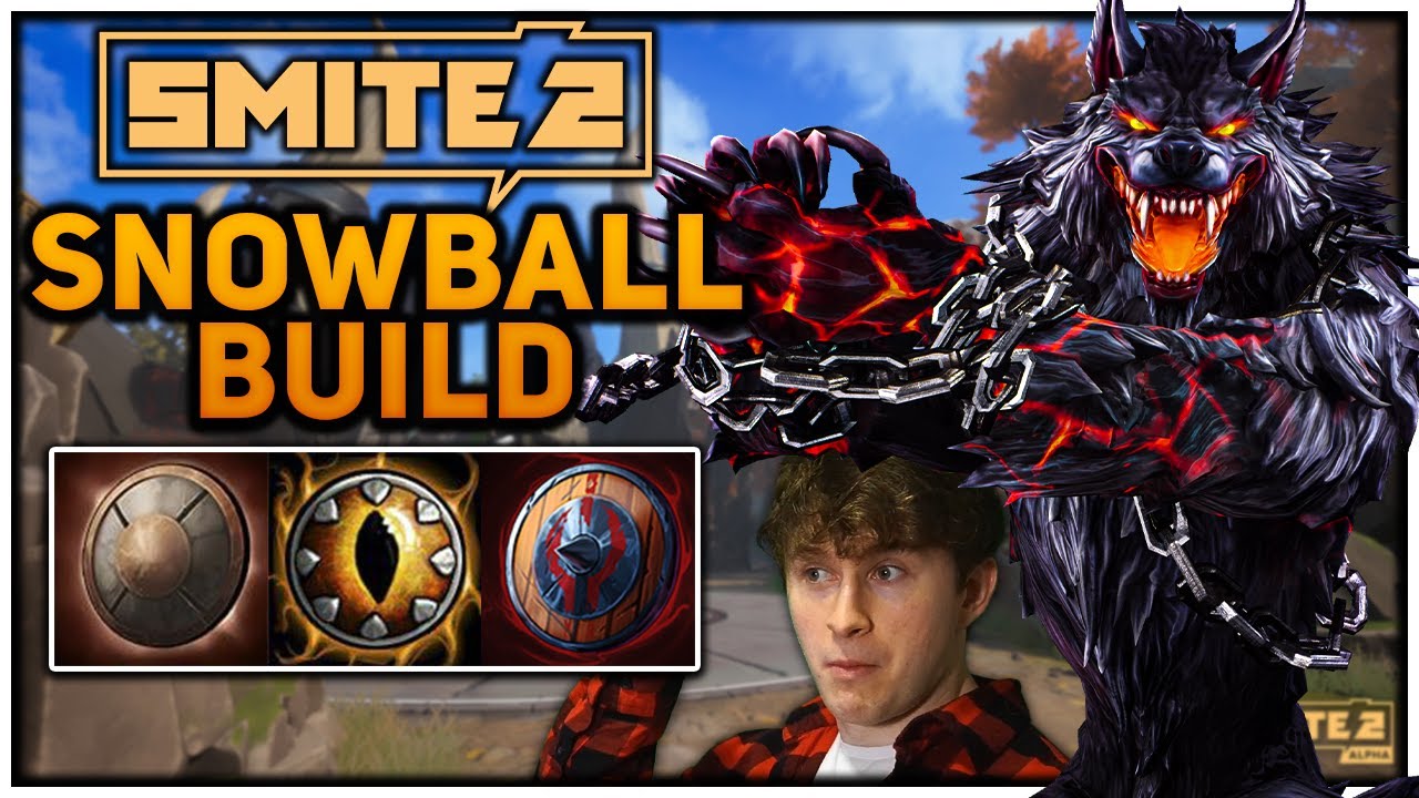 SNOWBALL WITH THIS BUILD AS FENRIR KILLING YOUR LANE OPPONENT OFTEN FENRIR IN SMITE 2 IS BUSTED E...