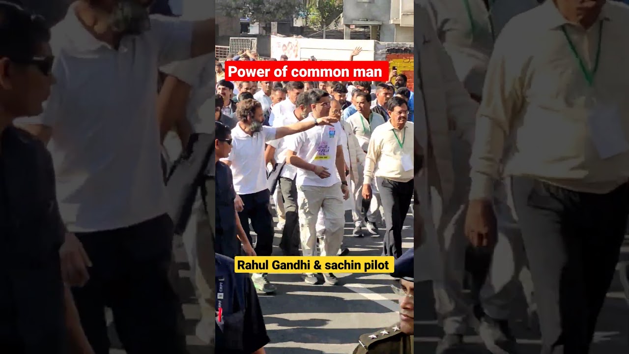 Rahul Gandhi & sachin pilot ki jodi । #bharatjodoyatra #shorts #youtubeshorts #rahulgandhi #congress