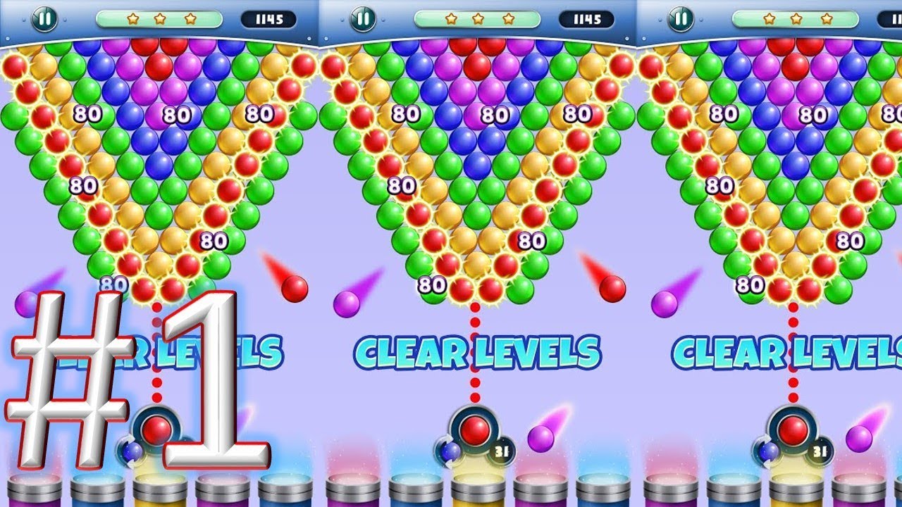 Bubble Shooter 3 gameplay walkthrough 1 android & ios