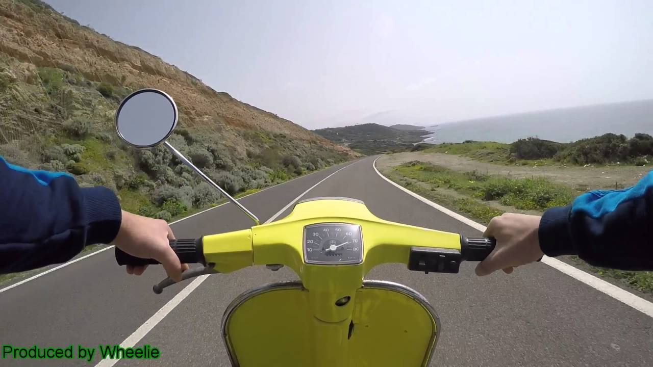 Vespa 102 Special - OnBoard - Seaside Road