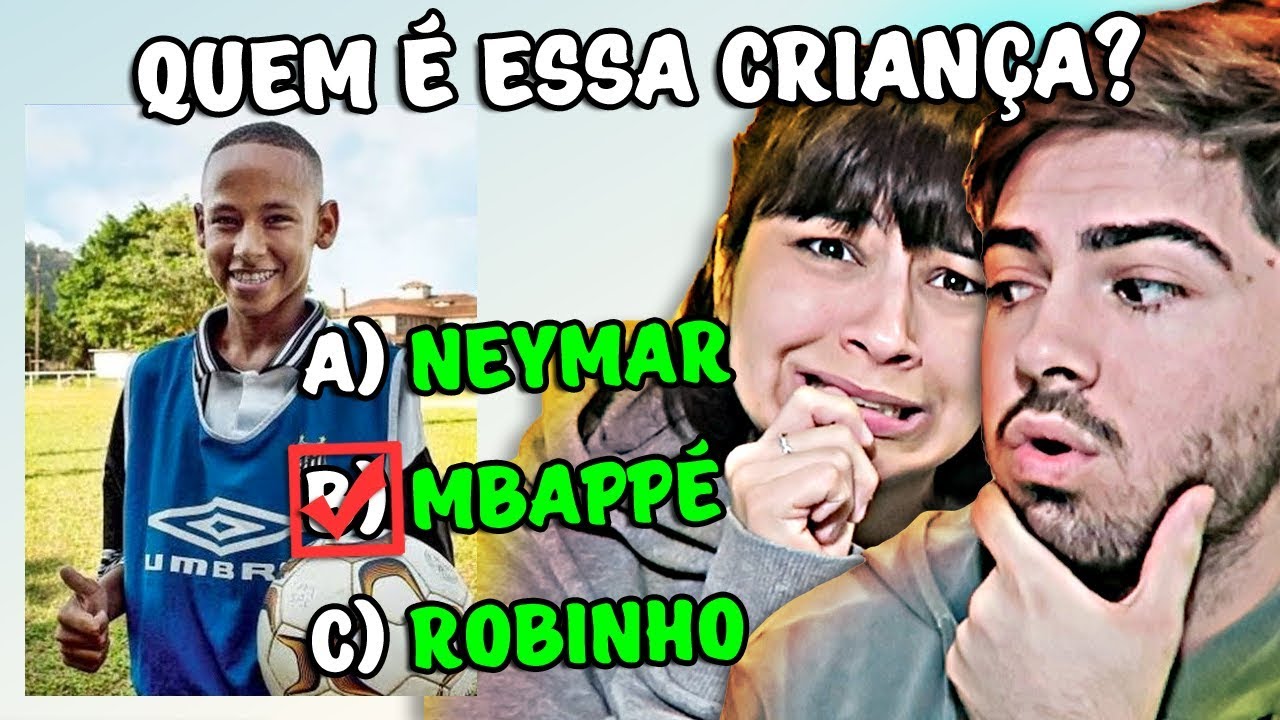 TENTE ADIVINHAR OS JOGADORES QUANDO ERAM CRIANÇAS!!!