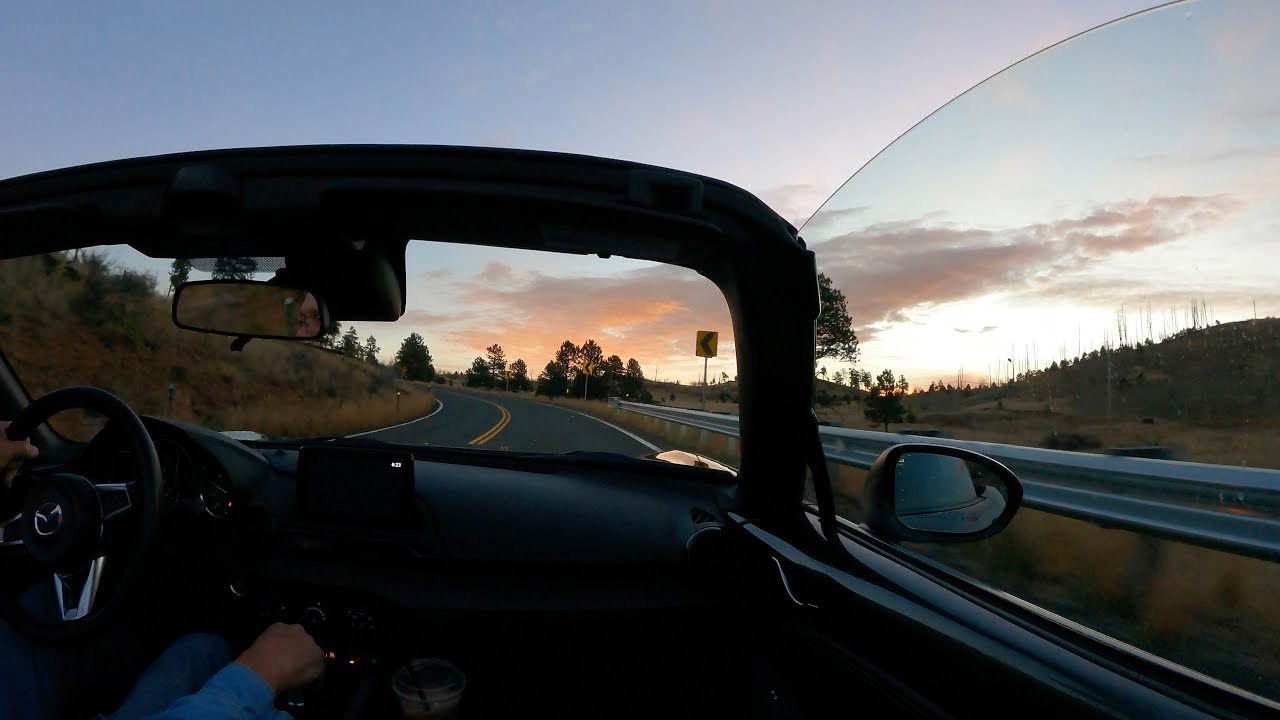 Passenger’s Eye View! Rev matching up one of the steepest twisty roads in the Rockies. Great audio!